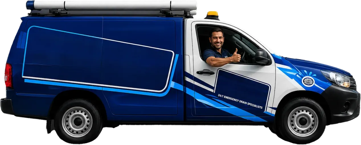 A licensed the North Shore plumber heading out in the service van